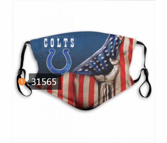 NFL 2020 Indianapolis Colts #21 Dust mask with filter